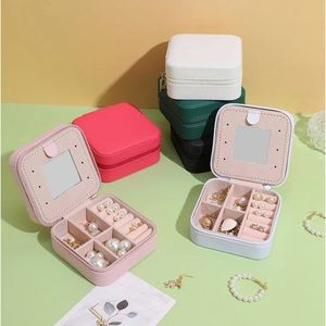 Jewelry Organizer Storage Box with mirror
